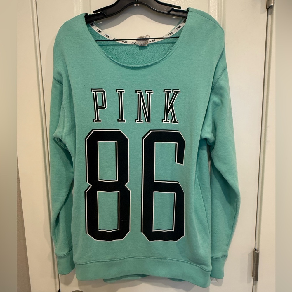 PINK Victoria's Secret Women's Mint Green Sweater XS